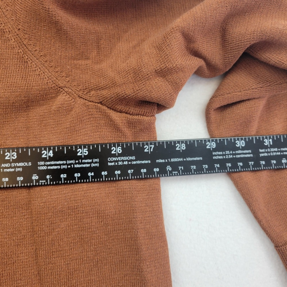 J Jill Cardigan Sweater Size 3X Double-Knit Nutmeg Brown Button Front Academia - Picture 8 of 14